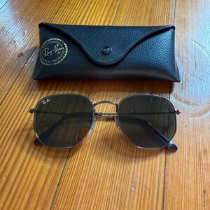 Ray-Ban Black Hexigonal Sunglasses